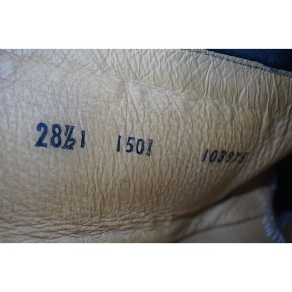 Reyme Boots Western Armadillo Black Leather Pointed Toe Side Zip Mex 28.5 US 9.5 - Picture 9 of 12